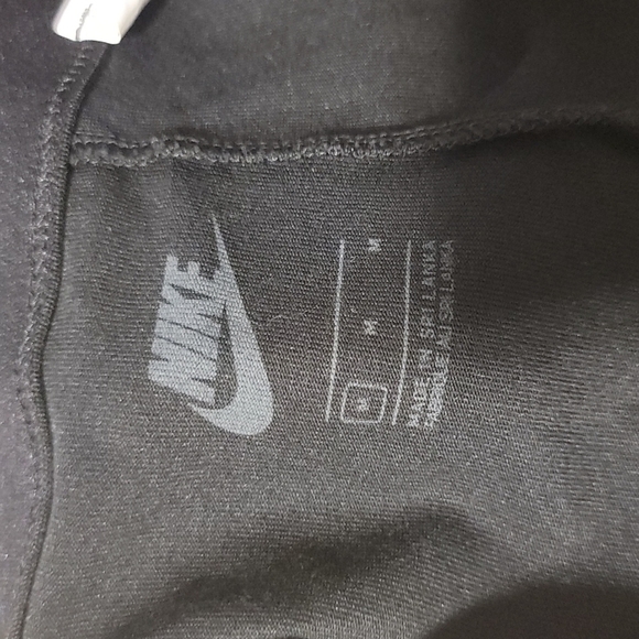 Nike Leggings Black Medium Floral Logo Print - Picture 2 of 5